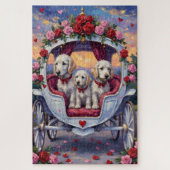Puzzle Maltese Dog Valentine's Day  (Vertical)