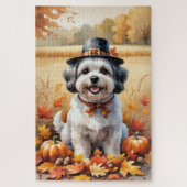 Puzzle Malti Tzu À L'Automne Laisse L'Art Thanksgiving (Vertical)