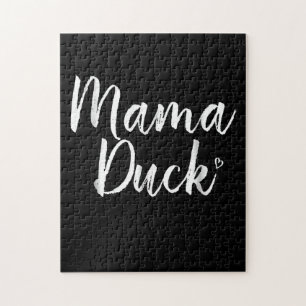 Puzzle Mama Duck, Cute Duck, Mors Day, Cadeaux Maman