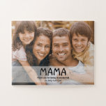 Puzzle Mama Vous êtes merveilleux Photo personnalisée<br><div class="desc">Présentation de notre Mama Photo Fête des Mères Puzzle personnalisé - un cadeau unique et chaleureux pour célébrer les mères spéciales dans votre vie. Ce puzzle présente une photo personnalisable de "Mama", ajoutant une touche personnelle à ce gardien chéri. Customisez le puzzle avec une photo qui a une valeur sentimentale,...</div>