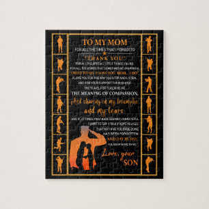 Puzzle Maman Cadeaux   Lettre À Ma Mère Amour Du Fils