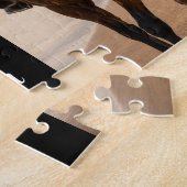 Puzzle Maman de cheval Script établi Noir 3 Photo (Côté)