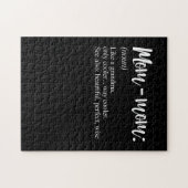 Puzzle Maman Définition Cadeau Grand-mère Maman-Maman Fêt (Horizontal)