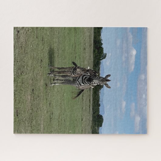 Puzzle Maman et bébé Zebra Kenya (Horizontal)