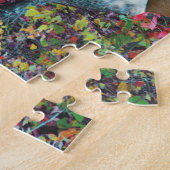 Puzzle Maman et chiot de Basset Hound en automne (Côté)
