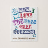 Puzzle Maman je t'aime plus que des biscuits ! (Vertical)