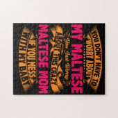 Puzzle Maman Maltaise folle (Horizontal)