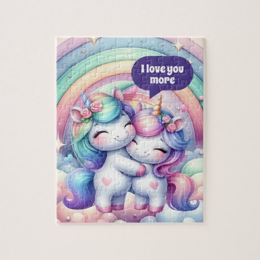Puzzle Maman mignonne fille amour plus (Vertical)