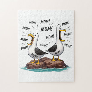 Puzzle Maman Mouette Drôle Personnalisé