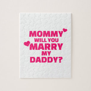 Puzzle Maman, tu vas épouser mon papa