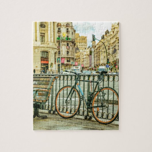 Puzzle Mamie par l'intermédiaire de rue, Madrid, Espagne (Vertical)