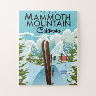 Puzzle Mammoth Mountain Californie pour skier