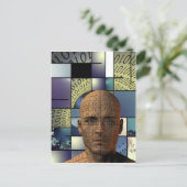 Puzzle Man Briefkaart (Staand voorkant)