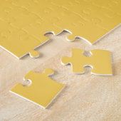 Puzzle Man with Smiling Frog Head on Yellow AI Art (Côté)