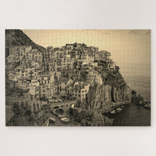 Puzzle Manarola en Sepia Tones - Italie - 20x30 - 1014 pc
