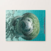Puzzle Manatee Floride. Vœux de Noël (Horizontal)
