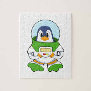 Puzzle Manchot en astronaute avec costume