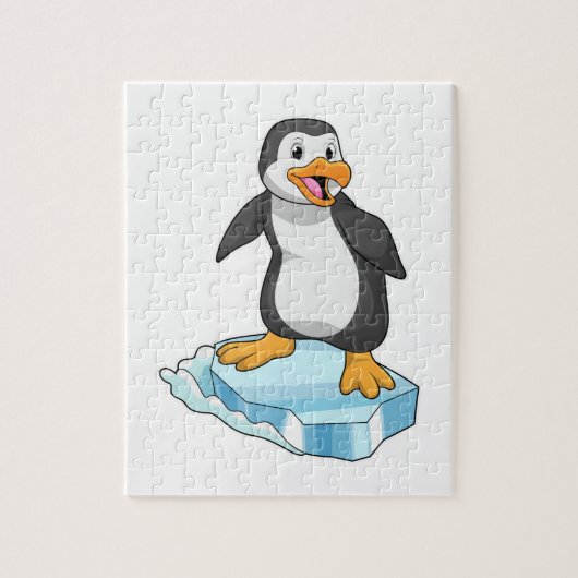 Puzzle Manchot sur une banquise (Vertical)