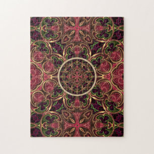Puzzle Mandala, abrégé sur croix de tapisserie de