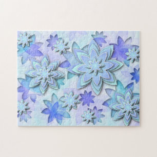 Puzzle mandala abstracte lotusbloemen legpuzzel