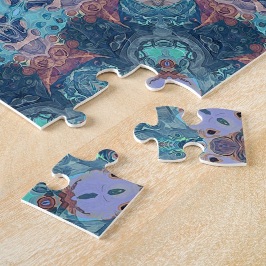 Puzzle Mandala Abstrait (Côté)