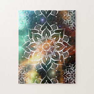 Puzzle Mandala aquarelle nebula yoga zen