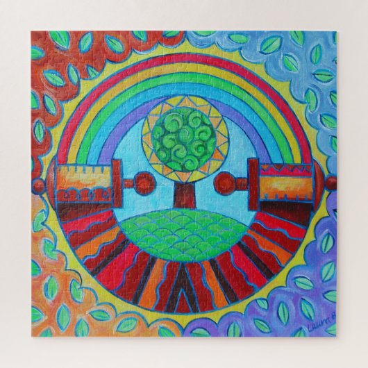 Puzzle Mandala arc-en-ciel (Vertical)