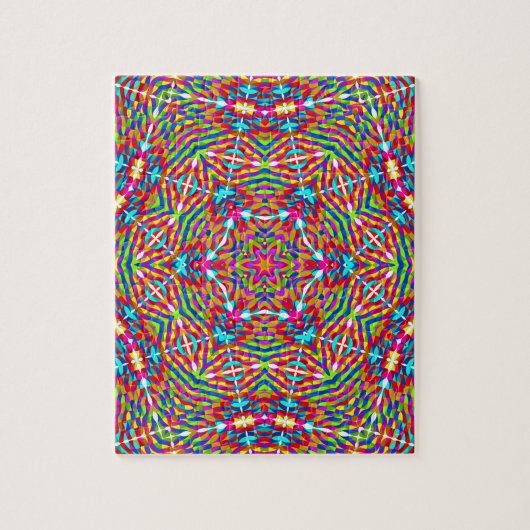 Puzzle Mandala bariolé embrouillé (Vertical)