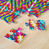 Puzzle Mandala bariolé embrouillé (Côté)