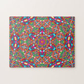 Puzzle Mandala bariolé embrouillé (Horizontal)
