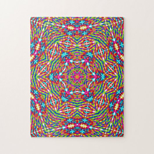 Puzzle Mandala bariolé embrouillé (Vertical)