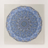 Puzzle Mandala Bleu Avec Des Mots Vie Mer De Plage (Horizontal)