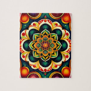 Puzzle Mandala coloré