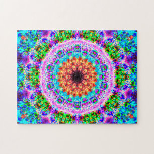 Puzzle Mandala coloré   détendant