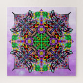 Puzzle Mandala couleur violet dragonfly (Vertical)