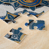 Puzzle Mandala d'argent et d'or (Côté)