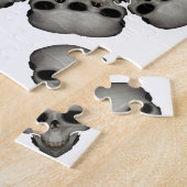 Puzzle Mandala de crâne humain effrayant (Côté)