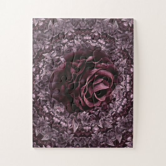 Puzzle Mandala de rose  (Vertical)