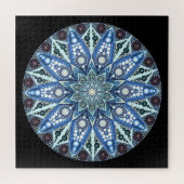 Puzzle Mandala Diamond bleu (Horizontal)