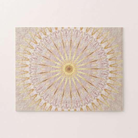 Puzzle Mandala d'or beige (Horizontal)
