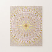 Puzzle Mandala d'or beige (Vertical)
