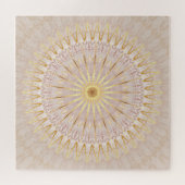 Puzzle Mandala d'or beige (Horizontal)
