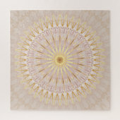 Puzzle Mandala d'or beige (Vertical)