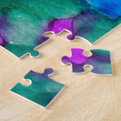 Puzzle Mandala en encre d'alcool (Côté)