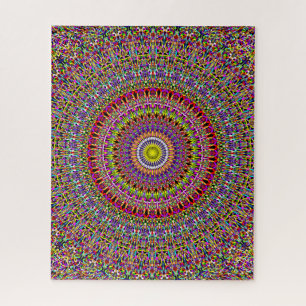 Puzzle Mandala fleuri magique de jardin