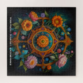 Puzzle Mandala floral d'Enchantement (Horizontal)