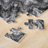 PUZZLE MANDALA GÉOMÉTRIQUE KALÉÏDOSCOPIQUE NOIR ET BLANC (Côté)