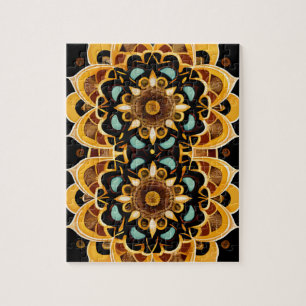 Puzzle Mandala kaléidoscopique vintage