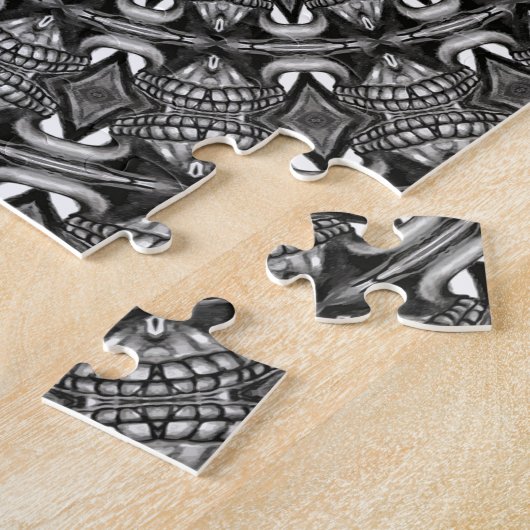 Puzzle Mandala monochrome (Côté)