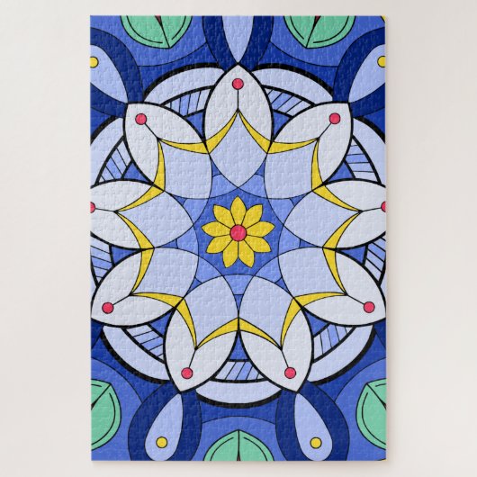 Puzzle Mandala Motif 01 (Vertical)